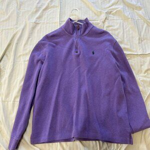Ralph Lauren Polo Quarter Zip Sweater - Purple/Green